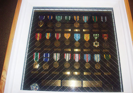 Veterans' Memorial Medal Display
