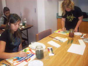teen watercolor class