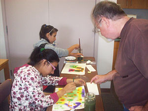 teen watercolor class