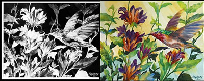 Hummingbird Painting with Roy Lowry