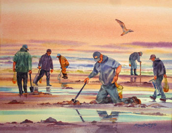 Clamming 2 by Roy Lowry