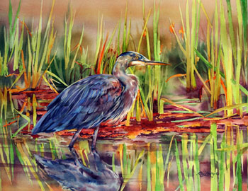 Morning Heron by Roy Lowry