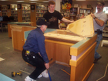 New Circulation Desk Preparations