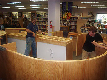 New Circulation Desk Preparations