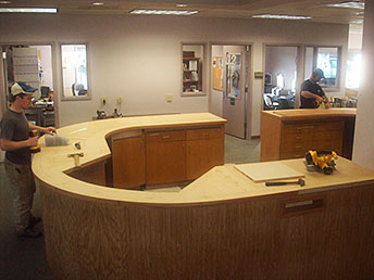 New Circulation Desk Preparations