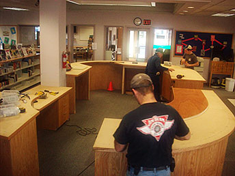 New Circulation Desk Preparations