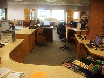 New Circulation Desk Preparations